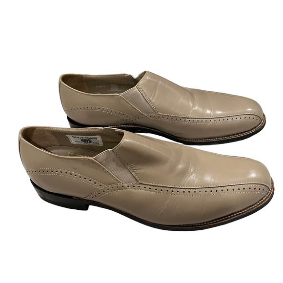 Stacy Adams Madison Taupe Leather Slip On Loafer, Sz 7.5 - Picture 4 of 13